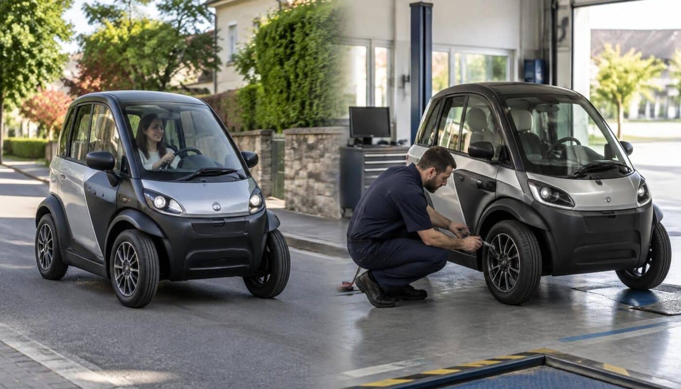 voiturette à deux places ou quadricycle léger à moteur : découvrez les différences de réglementation, de vitesse et de permis entre ces véhicules.